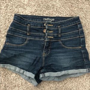 refuge high waisted shorts